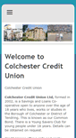 Mobile Screenshot of colchestercreditunion.co.uk