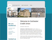 Tablet Screenshot of colchestercreditunion.co.uk